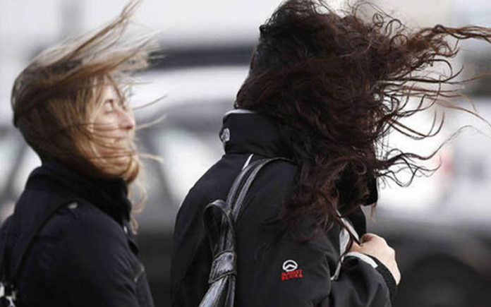 Alerta meteorológico por vientos fuertes