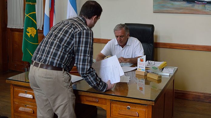 El intendente Domingo Maiocco procedió a la rúbrica del Convenio con el Ministerio de Agroindustria de la Nación.