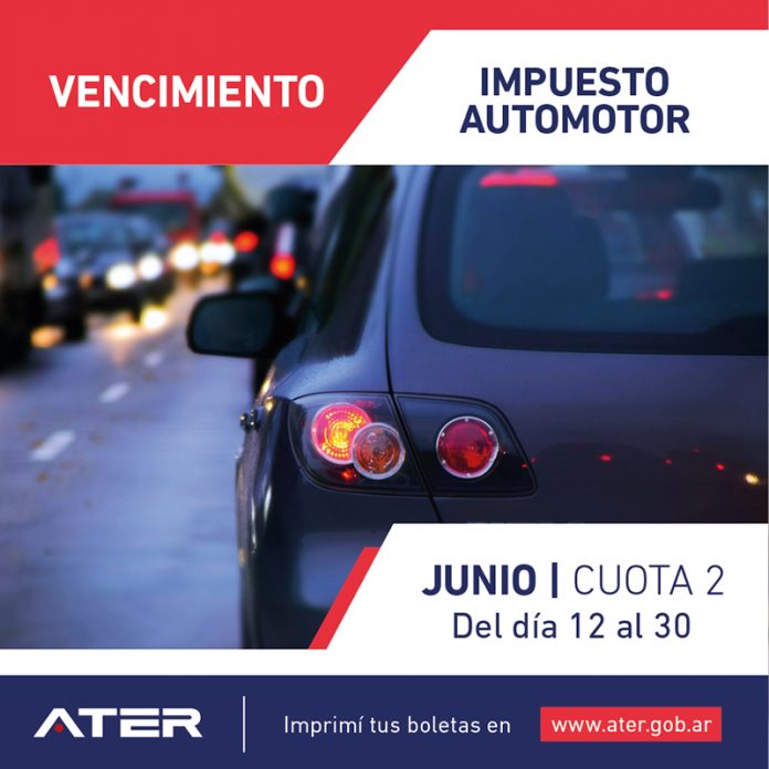 Vence el segundo vencimiento del Impuesto Automotor.