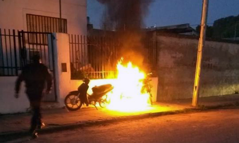 incendio moto